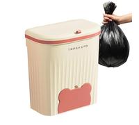 Gihioue Poubelle avec couvercle, poubelle sous évier suspendue | poubelle de table, poubelle de cuisine, poubelle de bureau, avec couvercle pour lavabo