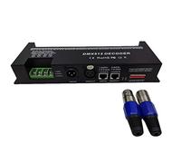 Giilayky 30 Canaux RGB DMX512 DéCodeur LED Bande ContrôLeur 60A Gradateur PWM Pilote EntréE DC9-24V 30CH DéCodeur Contrôle de la LumièRe