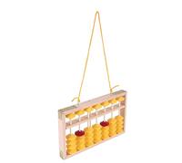 Giilayky 7 Colonne Non-Glissement Pendaison en Bois Boulier Chinois Soroban Outil EDucatif Calculatrice MathéMatique pour ETudiant Professeur