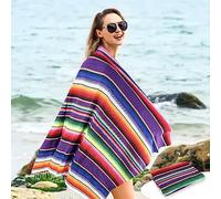 Giilayky Nappe Mexicaine pour Les Décorations de Mariage de Fête, Mexicaine Saltillo Serape Couverture Lit en Plein Air Table Cover Cloth Tapisserie Tapis de Pique-Nique