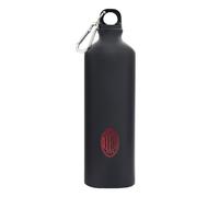 GIL S.R.L. AC Milan - Gourde en aluminium avec mousqueton - Crest Monochrome rouge - 750 ml - Pour tous les fans Rossoneri- Produit officiel Ac Milan