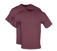 Gildan Dryblend Workwear T-Shirts with Pocket, 2-Pack, Bordeaux, Taille 3XL (Lot de 2) Homme