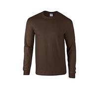Gildan - T-Shirt à manches longues - Homme marron Chocolat (Dark Chocolate) Medium
