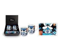 Gilde 4tlg Set 81318 2 Tasses & 2 Dessous de Verre Bleu Disney 350 ml