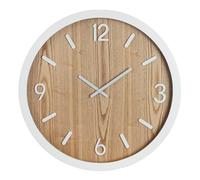 GILDE Arlington Horloge Murale Ronde en MDF Marron Mat Ø 60 cm