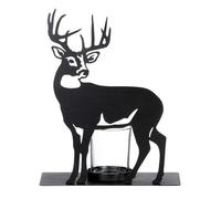 Gilde Bougeoir en métal Silhouette de cerf Cerf debout