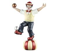 Gilde Clown der Akrobat Figurine décorative et Objet de Collection Fait à la Main Décoration de Salon Vitrine Multicolore Hauteur 18 cm