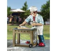 GILDE Clown Grillprofi en résine - Cadeau de Barbecue pour Homme - Figurine décorative de Collection - 15 cm de Haut, Multicolore, 11 cm de Large, 8 cm de Profondeur