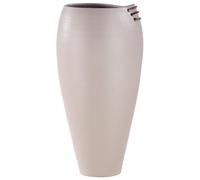 GILDE Coimbra Grand Vase Conique en céramique Gris Hauteur 82 cm Diamètre 34 cm Décoration d'intérieur