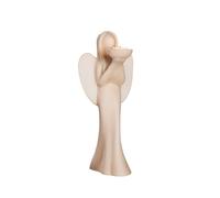 GILDE Deko Figurine Ange Luciane Bougeoir en céramique - Bougeoir Ange pour Bougie à Chauffe-Plat - Décoration Décoration de Table Cadeau - Couleur : Crème/Blanc Hauteur 36,5 cm