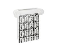 GILDE Deko Vase Blanc - Vase de Fleurs en céramique - Décoration Salon Cadeau Hauteur 32,5 cm