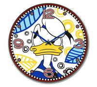 Gilde Disney, horloge murale, "Donald Duck", plastique, multicolore, quantité : 1, diamètre : 50 cm, référence : 81492, code-barres : 8055267583577