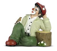 GILDE Figurine de Clown Gildeclown - Une Petite Pause - Figurine décorative et Objet de Collection Fait à la Main - Livrée dans Un Coffret Cadeau - Multicolore - Hauteur : 10 cm
