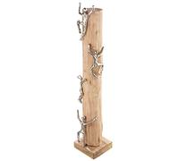 Gilde Figurine décorative XL - en Aluminium - Bois Naturel - Hauteur : 74 cm