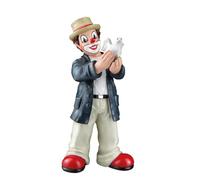 GILDE Gildeclown Figurine décorative Clown avec Colombe Blanche - Espoir Espoir - Résine synthétique Multicolore - Hauteur 13 cm