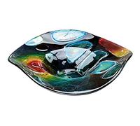 GILDE GLAS art Bol - Plateau de table - Bol en verre - Décoration Salon D 45 cm