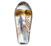 GILDE GLAS art - Sculpture en Verre - Funny Medusa - Verre Fait Main - Hauteur 25 cm