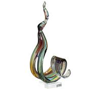 GILDE GLAS art Sculpture Marea - Objet décoratif Fait Main en Verre H 38 cm