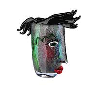 GILDE GLAS art Vase Design Moderne en Verre et Objet d'art Hauteur 30 cm