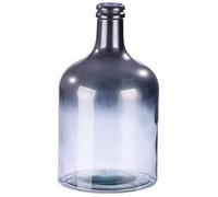 GILDE Grand Vase XL en Verre recy coration de Salon - Fabriqué en Europe - Couleur : argenté métallisé avec dégradé de Couleur - Hauteur : 43 cm