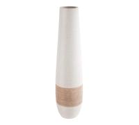 GILDE Keramik Vases Décoratifs, Blanche Marron, Hauteur 46 cm