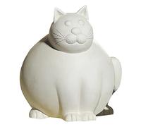 Gilde Molli Figurine Chat Crème Mat Hauteur 29 cm
