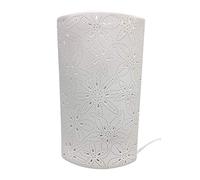 Gilde «prickel porzellanlampe de Fleur Petit modèle 28 cm, Porcelaine Lampe Artisanat