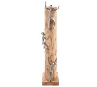 Gilde Sculpture décorative en Bois/Aluminium - grimpeur - Alpiniste - Haut - Couleur Naturelle - Hauteur 55 cm
