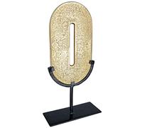Gilde Sculpture décorative Moderne en Aluminium Zero - Objet décoratif numéro 0 zéro - Couleur : Or - Hauteur 39 cm