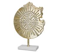 Gilde Sculpture décorative XL - Accessoire de décoration de Salon en Aluminium - Couleur : doré - Hauteur 51 cm