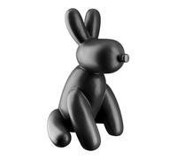 Gilde Statue décorative en Forme de Chien - Sculpture Moderne - Statue de Chien Assis - Noir Mat - Hauteur : 25 cm