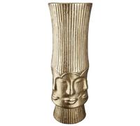 GILDE Vase à Fleurs en Aluminium - Décoration de Salon - Cadeau pour Femme - Anniversaire fête des mères - Couleur : doré - Hauteur : 45,5 cm