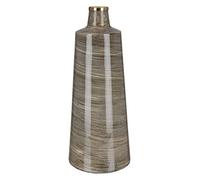 GILDE Vase à Fleurs en métal - Décoration de Salon - Cadeau pour Femme - Anniversaire fête des mères - Couleur : Marron doré - Hauteur : 48 cm