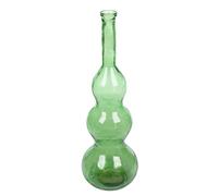 GILDE Vase balleros en Verre - Forme bombée - Vert - Hauteur 100 cm x Ø 33 cm - Vase décoratif