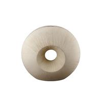 GILDE Vase décoratif - Vase Rond perforé en céramique - Décoration de Noël, Cadeau d'anniversaire, Mariage - Couleur : crème - Hauteur 33 cm