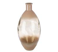 GILDE Vase Novelle en Verre bombé - Hauteur : 59 cm - Diamètre : 29 cm - Marron