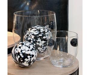 GILDE Vase, Windlicht, "Kuno", Glas, klar, , H. 23 cm, D. 23 cm 27590