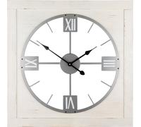 Gilde Wanduhr, quadratisch, "Vintage", MDF, Metall, creme, VE 1, L. 3.5 cm, B. 71 cm, H. 71 cm 84138 4001250841388