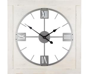 Gilde Wanduhr, quadratisch, "Vintage", MDF, Metall, creme, VE 1, L. 3.5 cm, B. 71 cm, H. 71 cm 84138 4001250841388