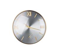 Gilde Wanduhr, rund, "Bicolor", Metall, champagnerfarben, silberfarben, VE 1, L. 5 cm, D. 41 cm 50420 4063387504208