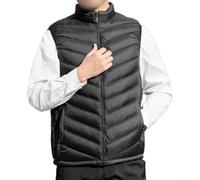 Gilet bouffant sans manches pour homme col montant zippé épais chaud | Body Warmer Hiver Casual Streetwear Vêtements d'extérieur pour et grande taille