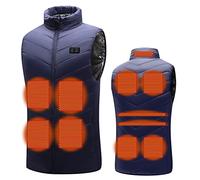 Gilet Chauffant Homme Femme USB Chauffage UltraléGer Veste Chauffante, 5/8/11 Zones De Chauffage Doudoune, Double Interrupteur RéGlable Gilet Chauffant éLectrique