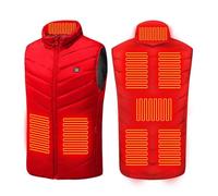 Gilet Chauffant Homme Femme Veste ÉLectrique USB LéGèRe 2 Zones De Chauffage 3 Niveaux De Chaleur Doudoune Chaud Hiver Slim Fit Vêtements Manteau Avec Poches Veste Pour La RandonnéE, Le Camping