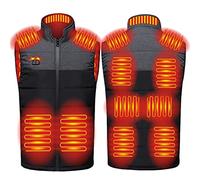 Gilet Chauffant pour Homme Femme, Veste Chauffante Sans Manche Électrique , Blouson De Chasse Thermique électriques Hiver,Veste Vêtements Chauffé pour Randonnée Chasse Activités de Plein Air