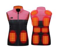 Gilet Chauffant pour Homme Femme, Veste Chauffante Sans Manche , Gilet | Sans Manche Chauffage Vetement, Blouson Chauffant Électrique en Polaire, 6/8/12 Zones de Chaleur pour l'Hiver