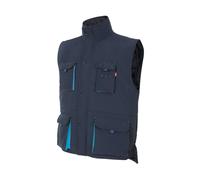 Gilet de sÃ©curitÃ© matelassÃ© multipoches Velilla Bleu 2XL