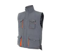 Gilet de sÃ©curitÃ© matelassÃ© multipoches Velilla Gris M