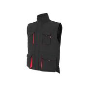 Gilet de sÃ©curitÃ© matelassÃ© multipoches Velilla Noir S