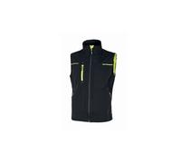Gilet de sécurité Style Saturn Noir/Vert Nylon 260 g/m²