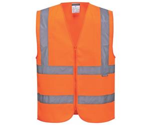 Gilet de travail haute visibilité avec ZIP C375 - orange fluo - L PORTWEST